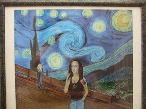 Hand Painted Us Navy Cuff Links Maverick Designs Jewelry Men S Mona Lisa On A Starry Night Print Maverick Designs