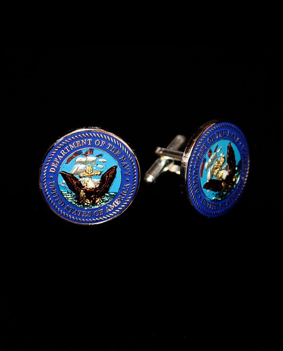 Hand Painted Us Navy Cuff Links Maverick Designs Jewelry Men S Hand Painted Us Navy Cuff Links Maverick Designs
